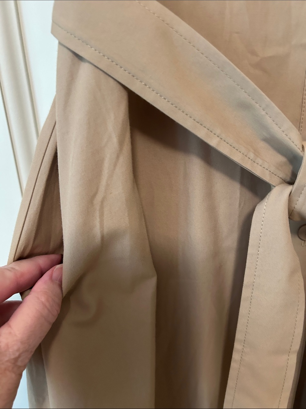 Brochu Walker Fia Neutral Taupe Button-Front Belted Midi Shirt Dress the quality - Picture 6 of 9